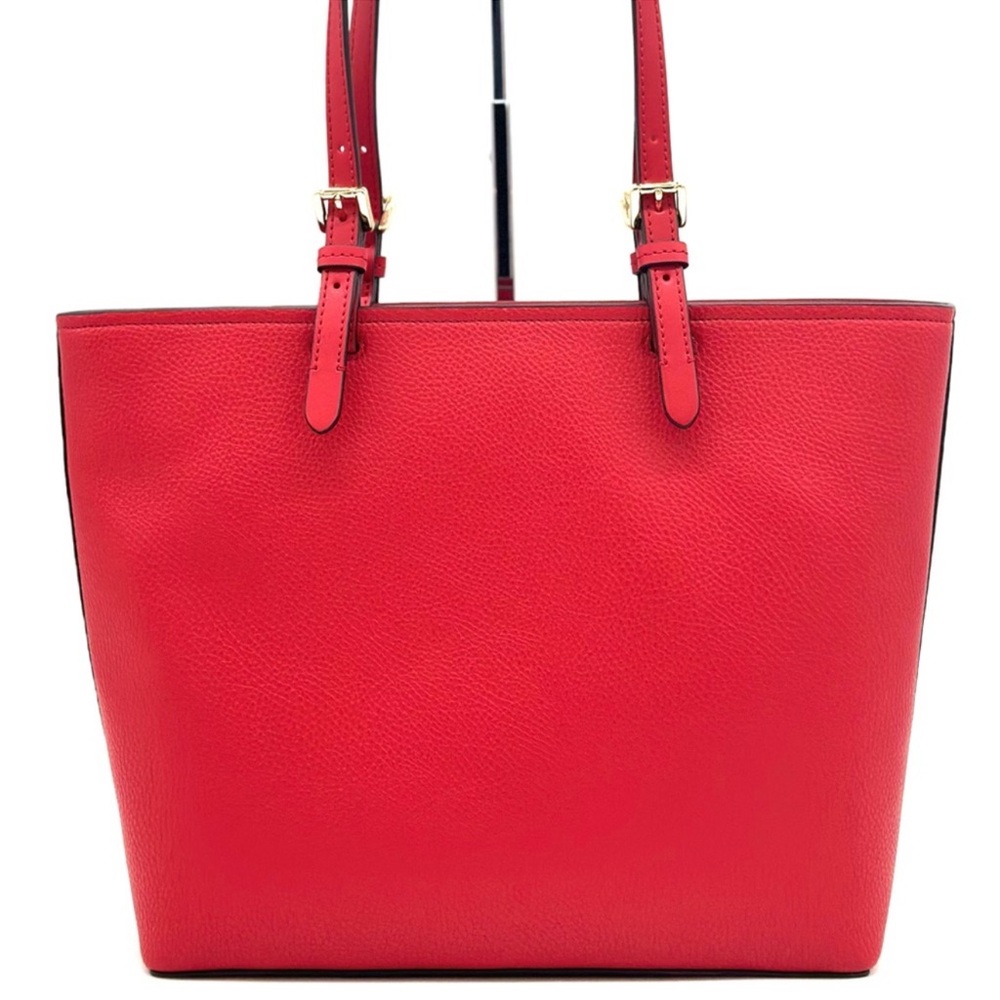 Michael Kors Jet Set Medium Pocket Tote Bag Red/Gold (NWT) - Picture 5 of 10